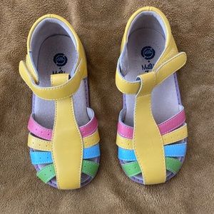 Livie and Luca Chase the Rainbow Paz sandals